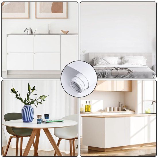550x550-16467.jpg Unyqoos® Zelfklevende witte matte plakfolie voor meubels en muren, eenvoudig aan te brengen 30 x 254 cm