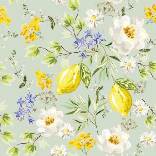 550x550-16470.jpg Unyqoos® Zelfklevend bloemenbehang met citroenboom motief voor muren en meubels