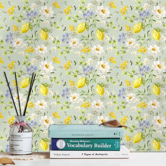 550x550-16472.jpg Unyqoos® Zelfklevend bloemenbehang met citroenboom motief voor muren en meubels