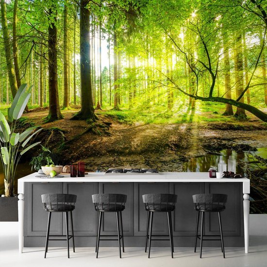 Unyqoos® Fotobehang met levendige kleuren en eenvoudige montage voor elke kamer