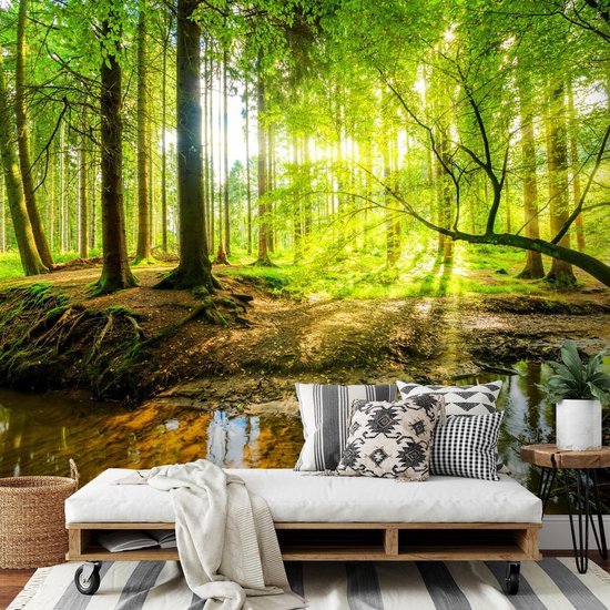 Unyqoos® Fotobehang met levendige kleuren en eenvoudige montage voor elke kamer