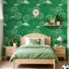 Unyqoos® Waterdicht zelfklevend vinyl behang met voetbalpatroon voor kinderkamer
