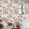 Unyqoos® Waterdichte zelfklevende vinylbehang met cirkelpatroon voor diverse ruimtes