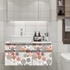 Unyqoos® Waterdichte zelfklevende vinylbehang met cirkelpatroon voor diverse ruimtes