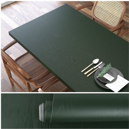 550x550-16561.jpg Unyqoos® Donkergroene Zelfklevende Houtlook Folie voor Meubels en Wanden, 40 cm x 300 cm