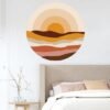 550x550-16582.jpg Unyqoos® Zelfklevende Boho Muurstickers met Zon en Cirkels voor Kinderkamer Decoratie
