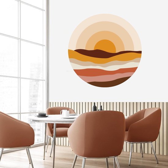550x550-16586.jpg Unyqoos® Zelfklevende Boho Muurstickers met Zon en Cirkels voor Kinderkamer Decoratie