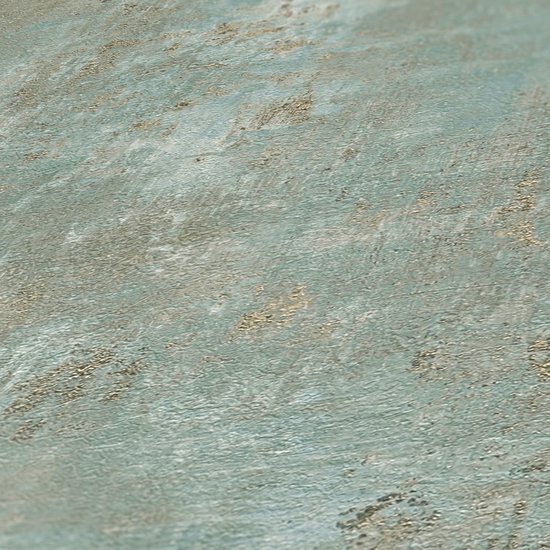 Unyqoos® Industrieel Vliesbehang met Metallic Koper Effect en Pleisterlook voor Stijlvolle Wanden