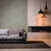 Unyqoos® Industrieel Vliesbehang met Metallic Koper Effect en Pleisterlook voor Stijlvolle Wanden