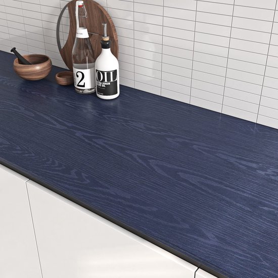 550x550-16620.jpg Unyqoos® Zelfklevende houten plakfolie blauw voor meubels en muren 40x200 cm