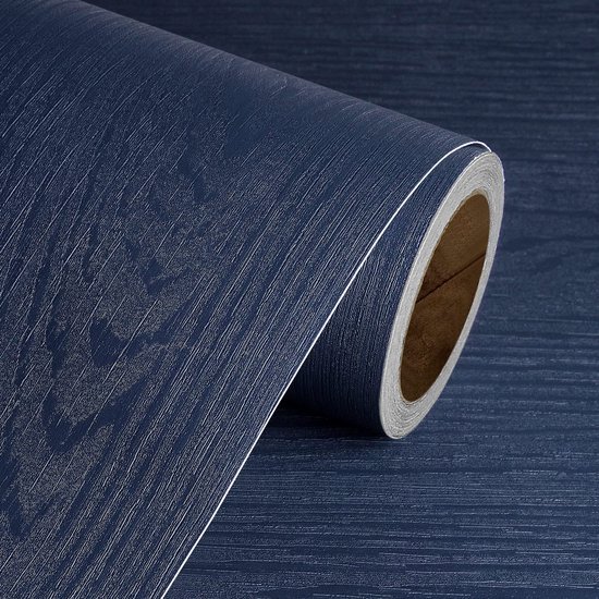 550x550-16624.jpg Unyqoos® Zelfklevende houten plakfolie blauw voor meubels en muren 40x200 cm