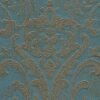 Unyqoos® Klassiek blauw en goud vliesbehang met barokmotief voor iedere ruimte