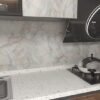 Unyqoos® Stijlvol Zelfklevend Marmerlook Behang voor Meubels en Keuken