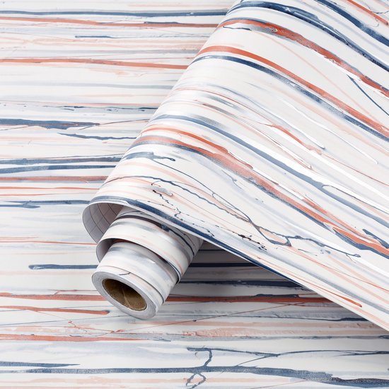 550x550-16665.jpg Unyqoos® Zelfklevende decoratieve meubelfolie met kleurrijke strepen voor veelzijdig gebruik