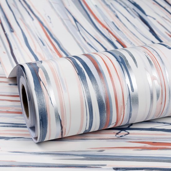 550x550-16668.jpg Unyqoos® Zelfklevende decoratieve meubelfolie met kleurrijke strepen voor veelzijdig gebruik