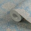 550x550-16697.jpg Unyqoos® Stijlvol Vliesbehang met Barok Bloemenpatroon en Metallic Accenten, bruin-blauw