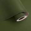 Unyqoos® Olijfgroene Zelfklevende Decoratieve Folie voor Meubels en Wanden 40 cm x 200 cm, Waterdicht en Afneembaar