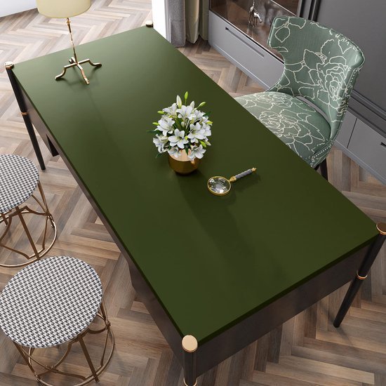 Unyqoos® Olijfgroene Zelfklevende Decoratieve Folie voor Meubels en Wanden 40 cm x 200 cm, Waterdicht en Afneembaar