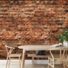 550x550-16741.jpg Unyqoos® Vliesfotobehang met Rood Baksteenpatroon voor Slaapkamer en Woonkamer