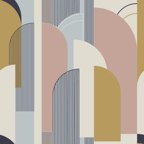 550x550-16748.jpg Unyqoos® Zelfklevend geometrisch behang in roze en grijs voor moderne interieurs