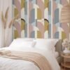 550x550-16751.jpg Unyqoos® Zelfklevend geometrisch behang in roze en grijs voor moderne interieurs