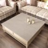 Unyqoos® Zelfklevend beige linnen behang voor stijlvolle interieurvernieuwing