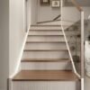 Unyqoos® Zelfklevend beige linnen behang voor stijlvolle interieurvernieuwing