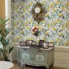 Unyqoos® Zelfklevend vintage bloemenbehang met aquarel motief voor muren en meubels