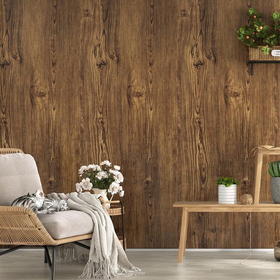 Unyqoos® Zelfklevende Houtlook Plakfolie voor Meubelrenovatie en Keuken Decoratie - 40 x 200 cm