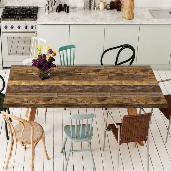 550x550-16862.jpg Unyqoos® Vintage houtlook zelfklevende plakfolie voor meubels en muren 44x300 cm