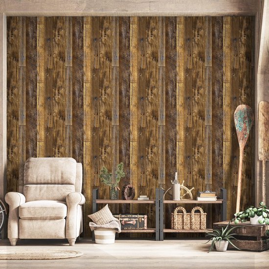 550x550-16864.jpg Unyqoos® Vintage houtlook zelfklevende plakfolie voor meubels en muren 44x300 cm