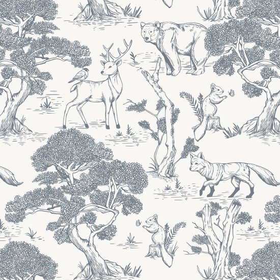 550x550-16876.jpg Unyqoos® Zelfklevend vinyl behang met dierenmotief voor kinderkamer en meer