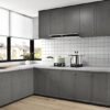 Unyqoos® Zelfklevende Grijze Houtlook Meubelfolie voor Keuken en Meubels, 40 cm x 200 cm