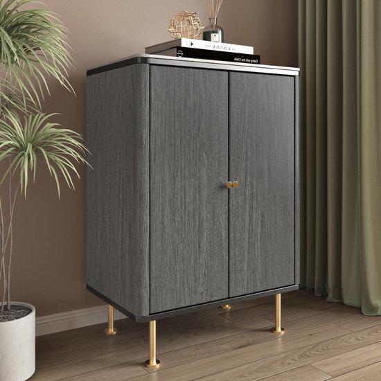 Unyqoos® Zelfklevende Grijze Houtlook Meubelfolie voor Keuken en Meubels, 40 cm x 200 cm