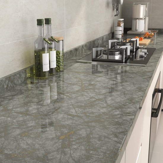 Unyqoos® Zelfklevende marmerlook folie voor meubels en wanden, waterbestendig