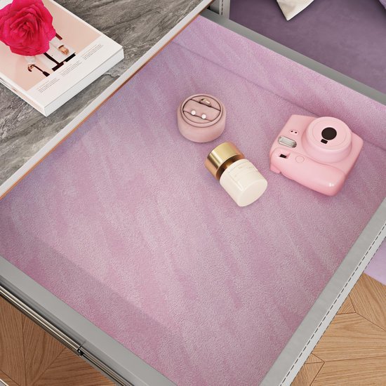 Unyqoos® Zelfklevende roze fluweel behangfolie voor meubels en decoratie