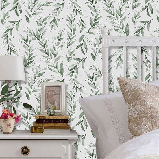 Unyqoos® Zelfklevend Decoratief Behang voor Meubels en Wanden - Bloemenontwerp 44,5 x 500 cm