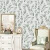 Unyqoos® Zelfklevend Decoratief Behang voor Meubels en Wanden - Bloemenontwerp 44,5 x 500 cm