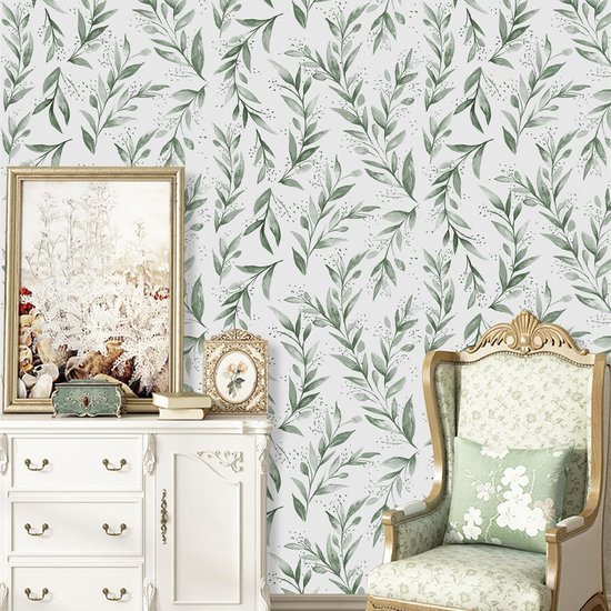 Unyqoos® Zelfklevend Decoratief Behang voor Meubels en Wanden - Bloemenontwerp 44,5 x 500 cm