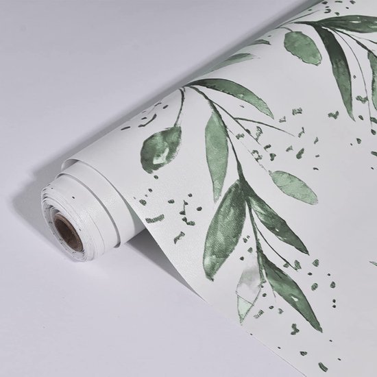 Unyqoos® Zelfklevend Decoratief Behang voor Meubels en Wanden - Bloemenontwerp 44,5 x 500 cm
