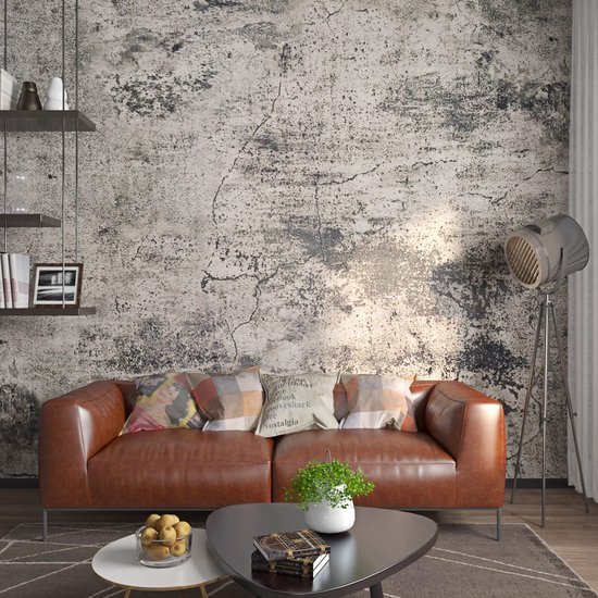 Unyqoos® Waterdichte Zelfklevende Betonlook Vinylfolie voor Meubeltransformatie 40 x 200 cm