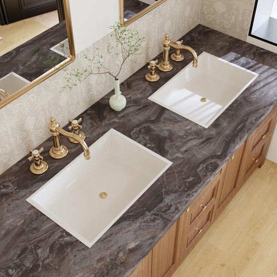 Unyqoos® Bruin Zelfklevend Marmerfolie voor Meubels en Wanden - Waterdicht en Krasbestendig