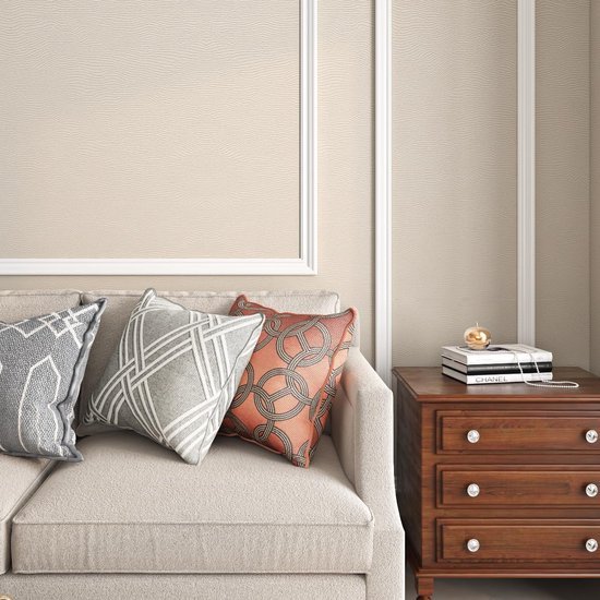 550x550-17025.jpg Unyqoos® Waterdicht zelfklevend beige structuurbehang voor diverse oppervlakken 40 cm x 5 m