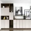 Unyqoos® Zelfklevende Witte Houtlook Meubelfolie voor Diverse Oppervlakken