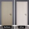Unyqoos® Zelfklevende Witte Houtlook Meubelfolie voor Diverse Oppervlakken
