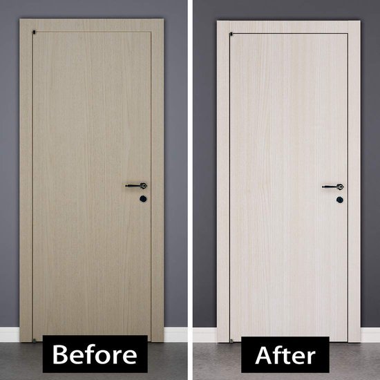 Unyqoos® Zelfklevende Witte Houtlook Meubelfolie voor Diverse Oppervlakken