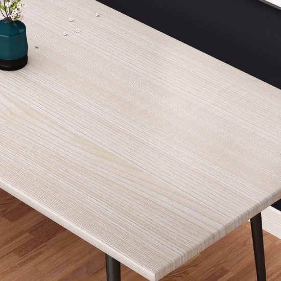 Unyqoos® Zelfklevende Witte Houtlook Meubelfolie voor Diverse Oppervlakken