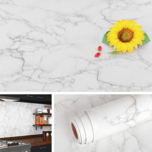 Unyqoos® Marmerlook zelfklevende folie voor diverse oppervlakken 500x90 cm
