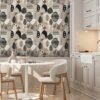 550x550-17089.jpg Unyqoos® Verwijderbaar zelfklevend behang met Afrikaanse boho-print voor interieurdecoratie, beige-zwart