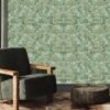 Unyqoos® Zelfklevend retro bloemenbehang voor een sfeervolle woonkamer of slaapkamer